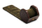 Brown leather single watch roll open 