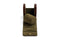 Brown leather single watch roll open with removable section