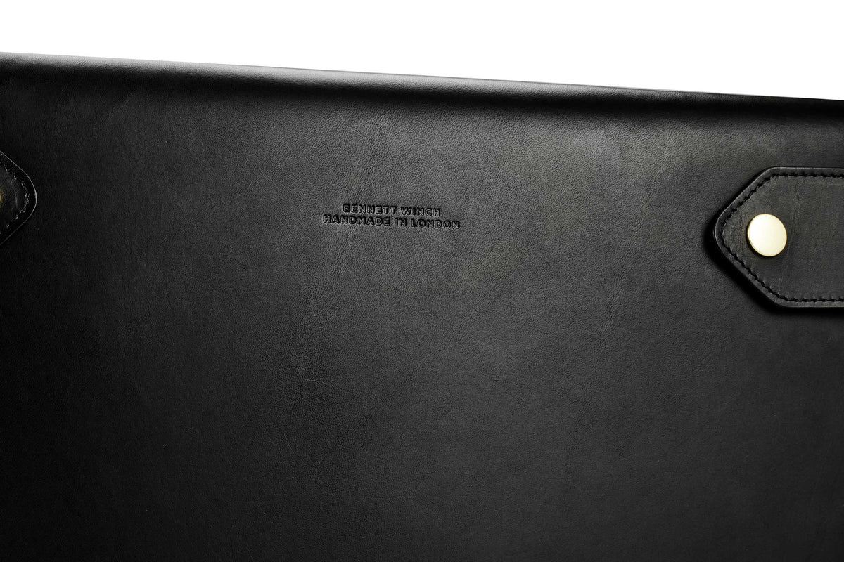 Large Folio - Black Leather