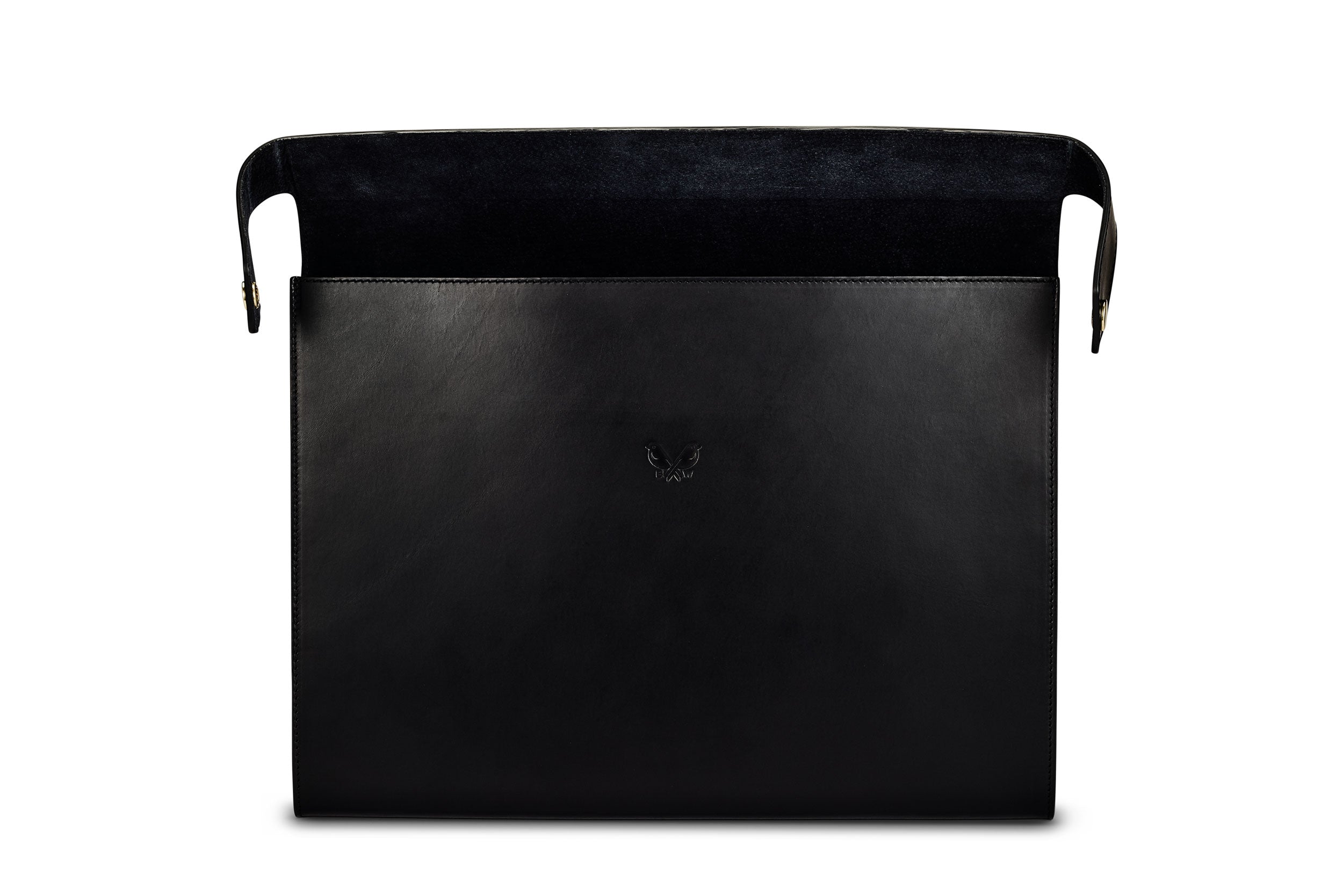 Large Folio - Black Leather