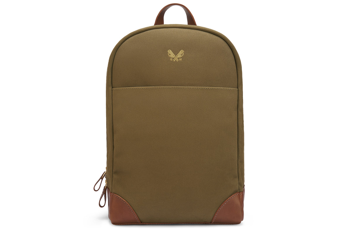 The Backpack | Olive Green Canvas Backpack for Men | Bennett Winch