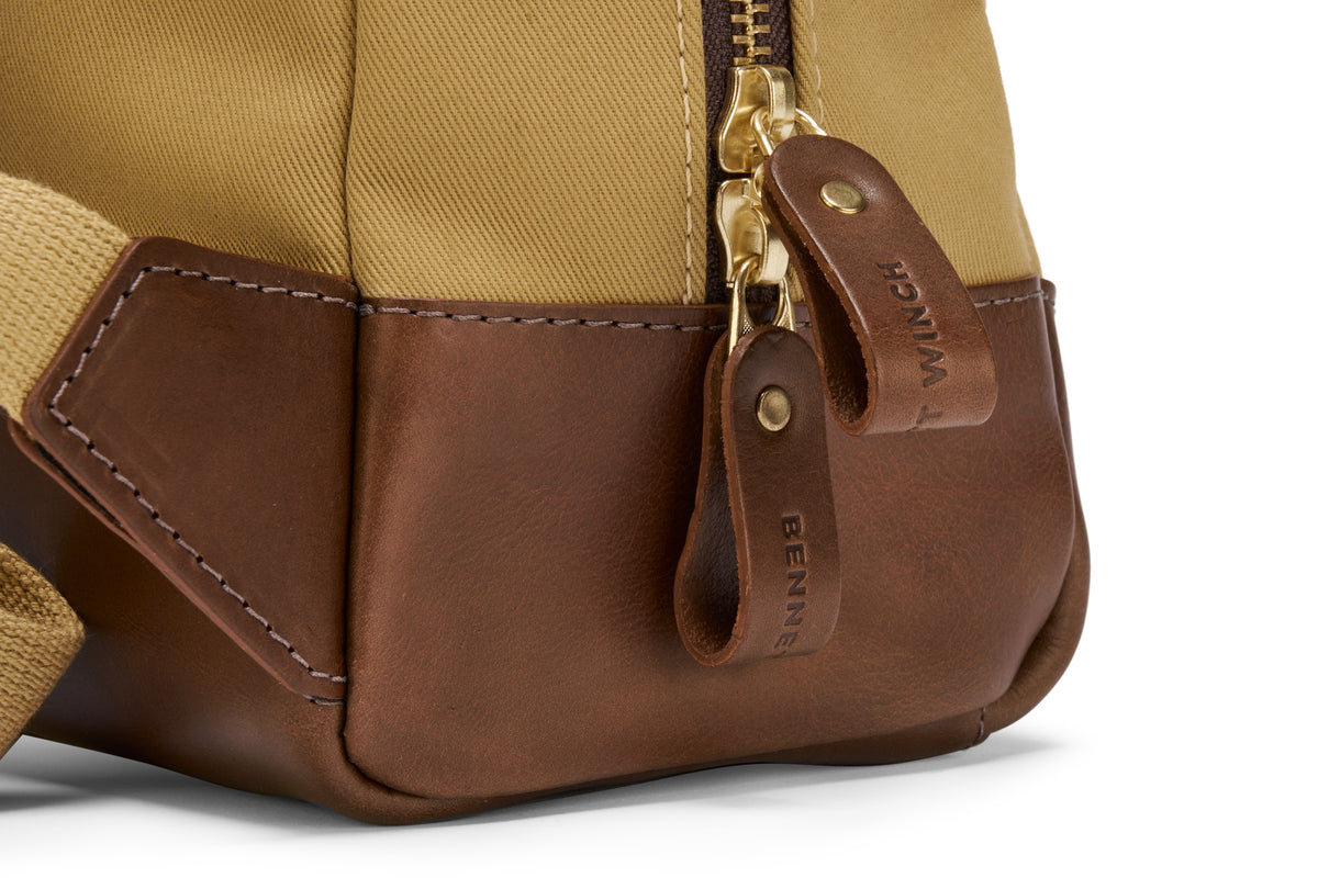 zip closures on backpack
