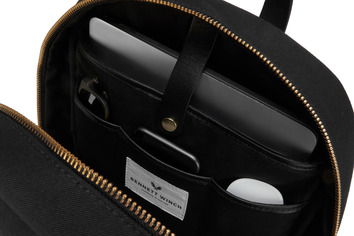 The Backpack | Black Canvas Backpack for Men | Bennett Winch