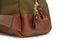 leather zip closures on backpack