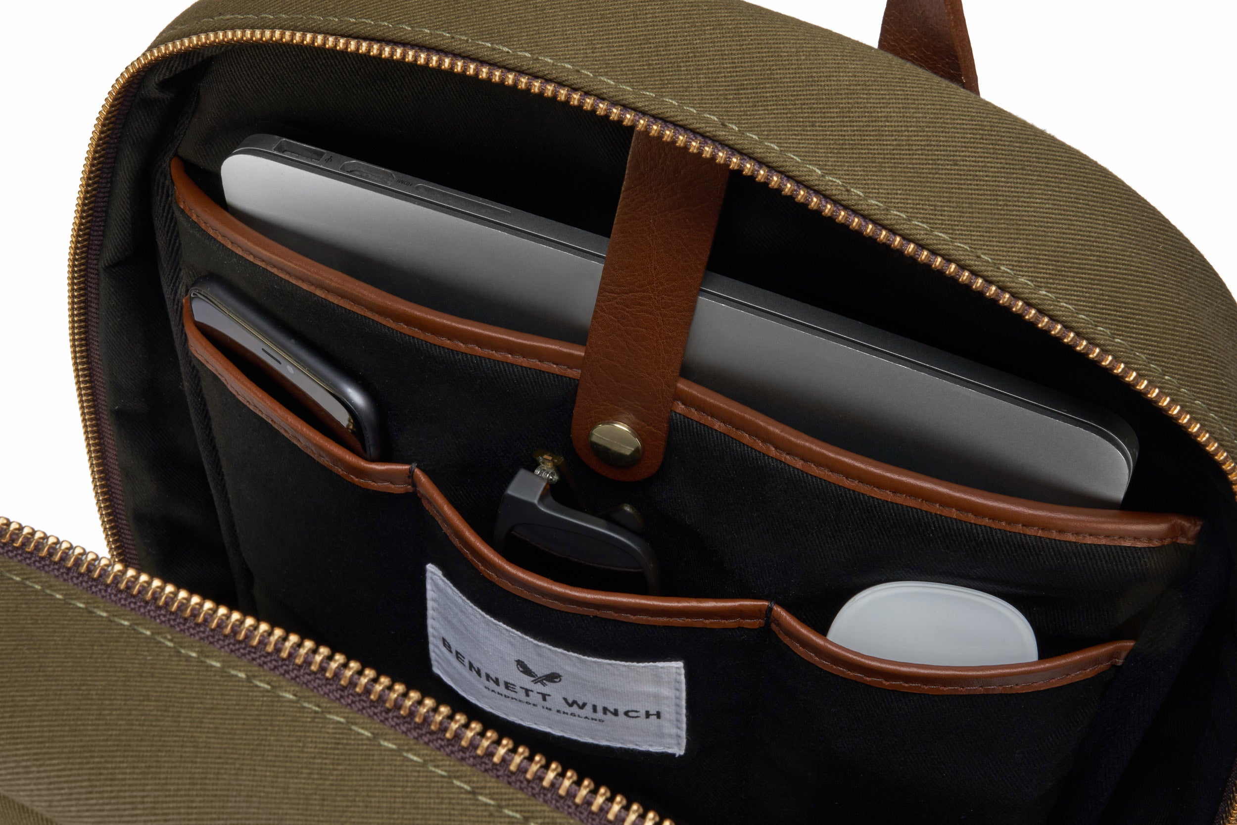 The Backpack | Olive Green Canvas Backpack for Men | Bennett Winch
