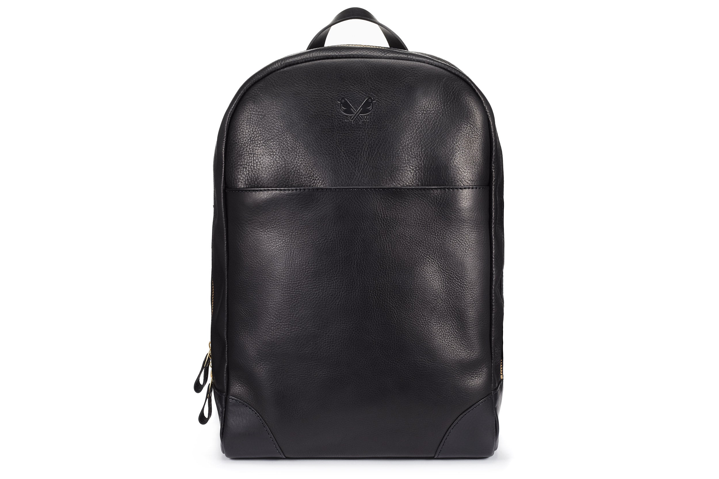 Best black leather backpack online
