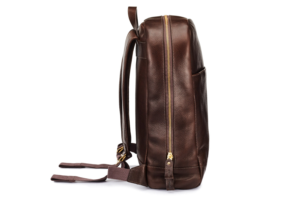 Leather Backpack - Brown
