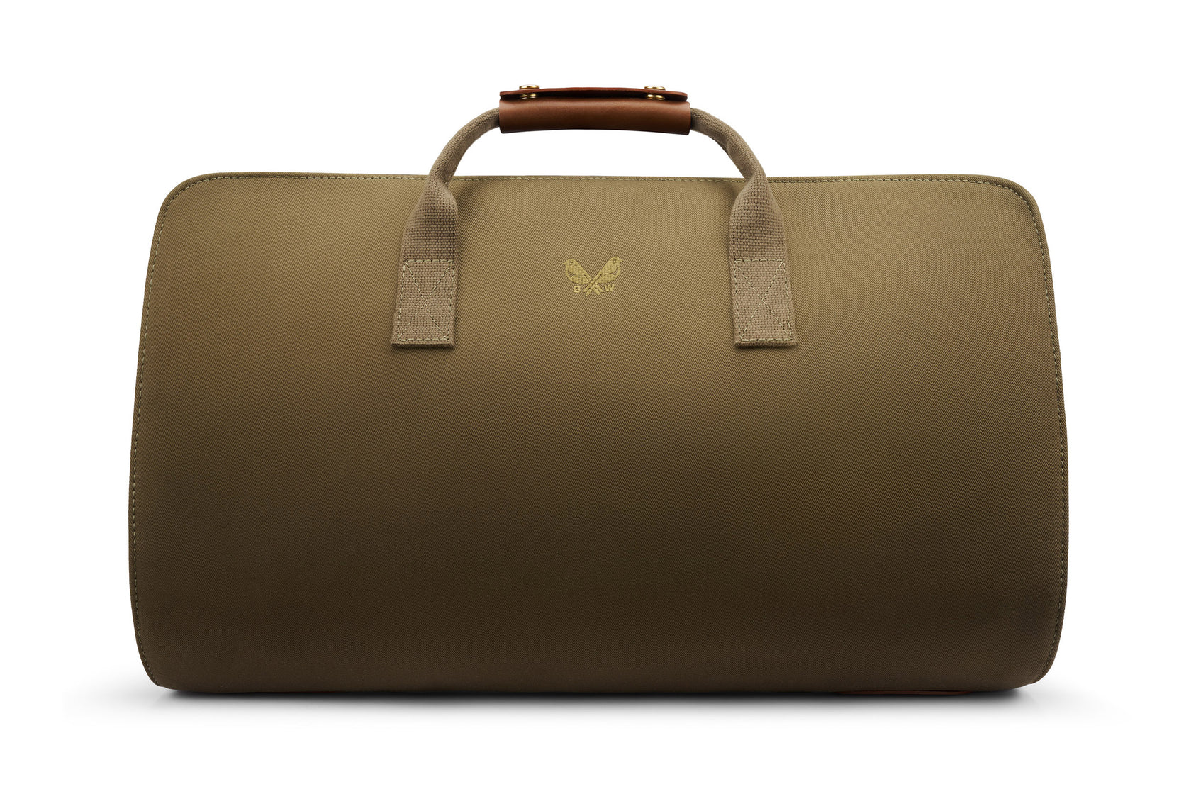suit carrier holdall bag in green canvas