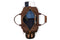 weekender bag open view in brown