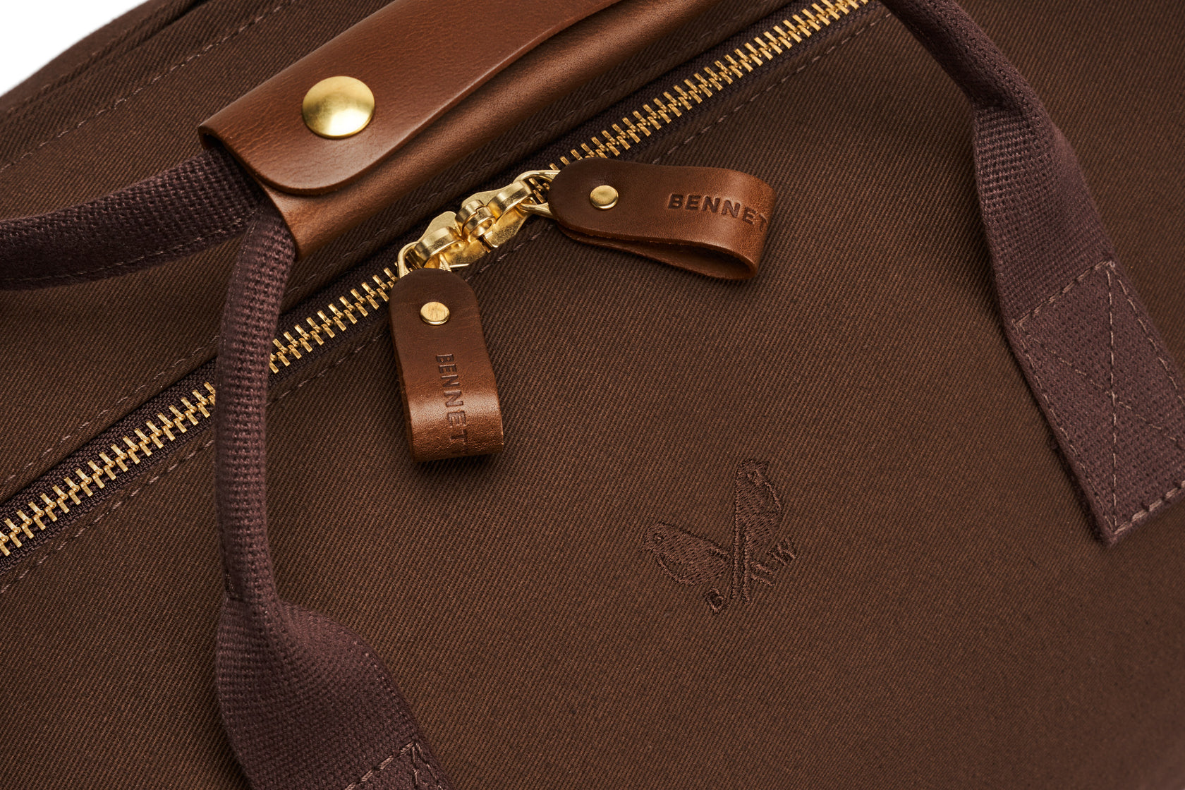 closures on weekender bag