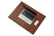 brown leather desk mat with a MacBook and mouse