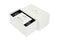 The white handmade gift box the watch roll arrives in