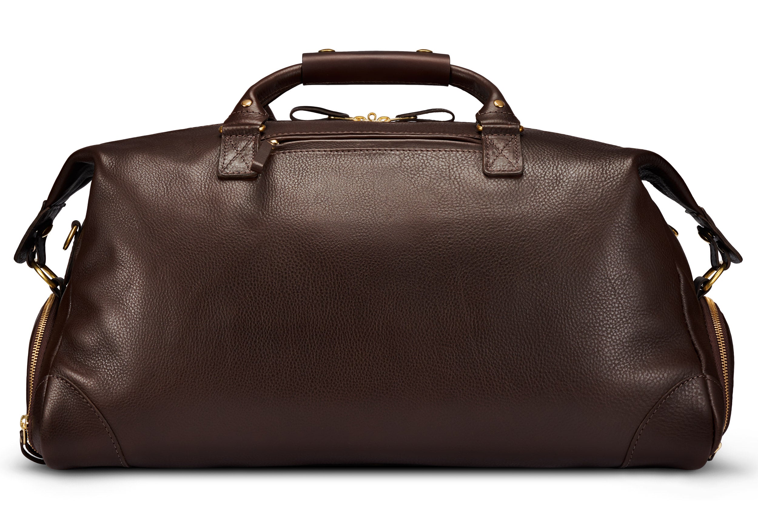 The Leather Weekender: Brown Leather Weekend Bag