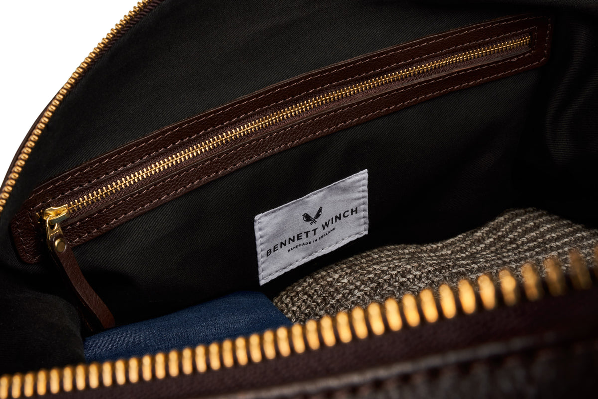 The Leather Weekender | Brown Leather Weekender Bag | Bennett Winch