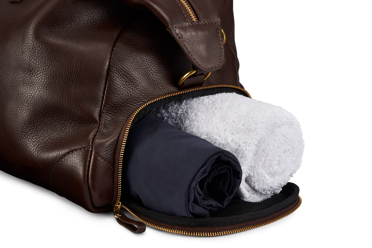 Leather Weekender - Brown