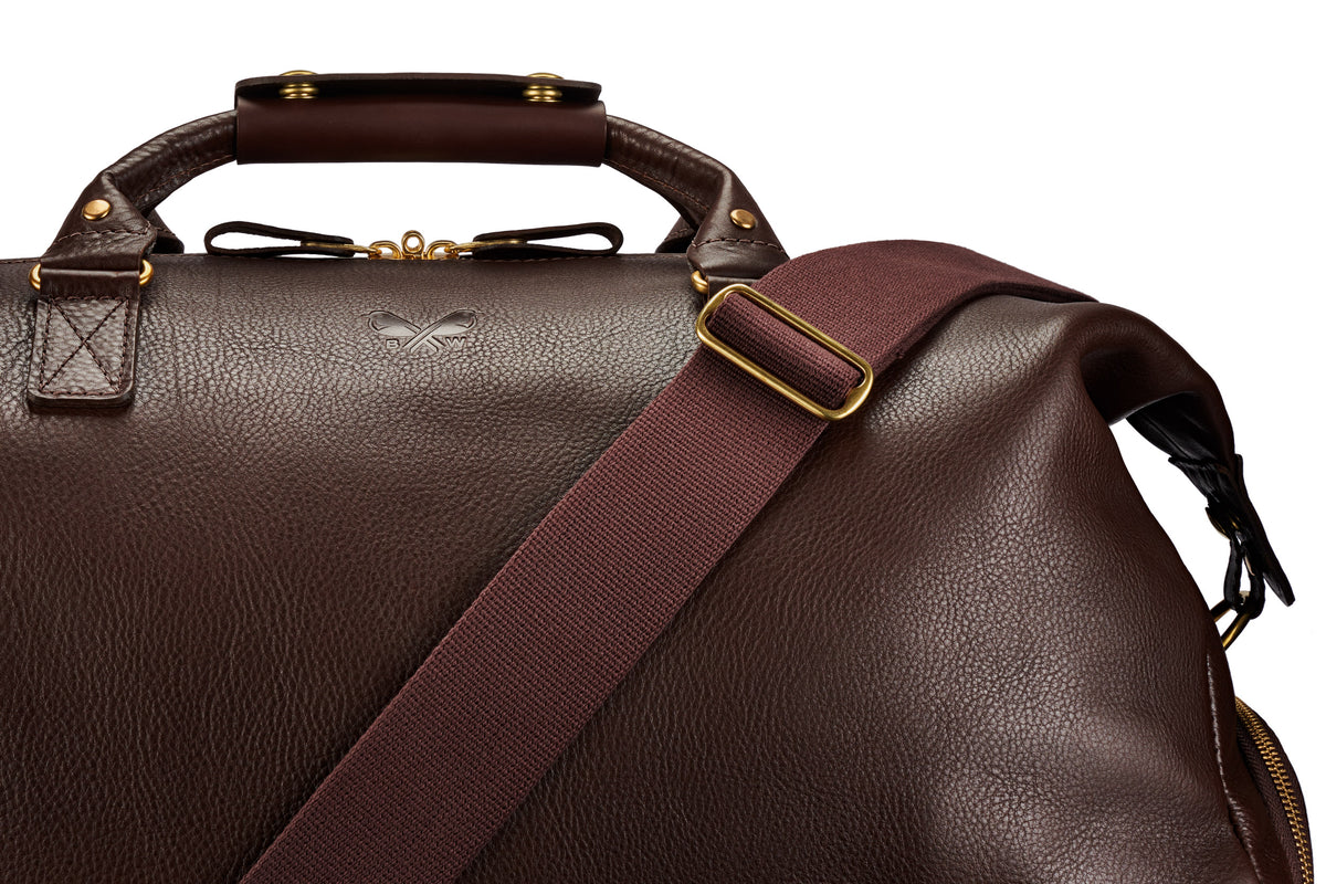 The Leather Weekender | Brown Leather Weekender Bag | Bennett Winch