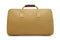suit carrier holdall bag in tan canvas