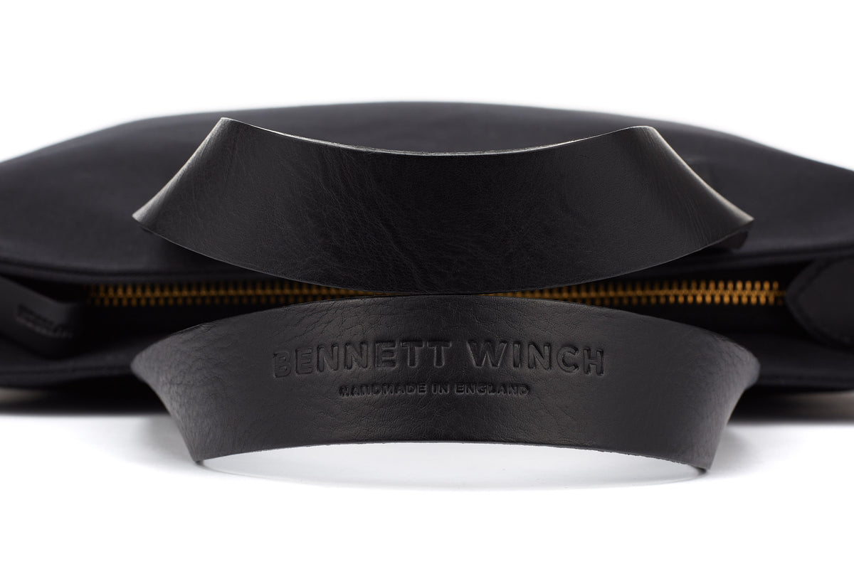 the Bennett Winch name pressed into premium leather handles