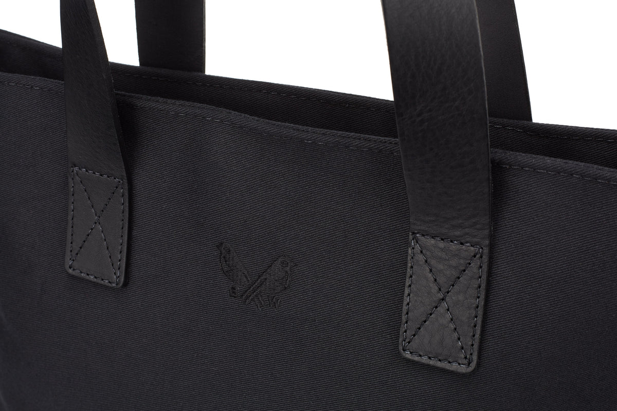the Bennett Winch logo pressed into the canvas tote