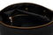 interior clip out wet compartment of black toiletry bag