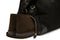 close up of the separate shoe compartment on the weekend bag
