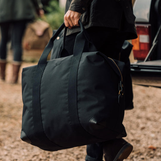 75L Black Nylon Cargo Bag | Waterproof Duffel