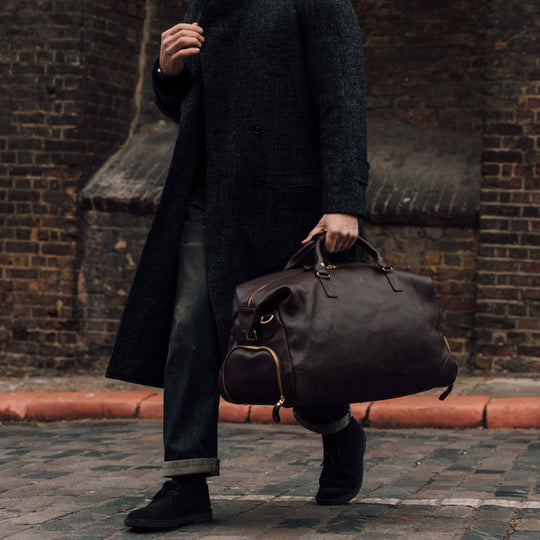 ノベルティハンドバッグ Brown Leather Weekender | Full Grain Italian Leather