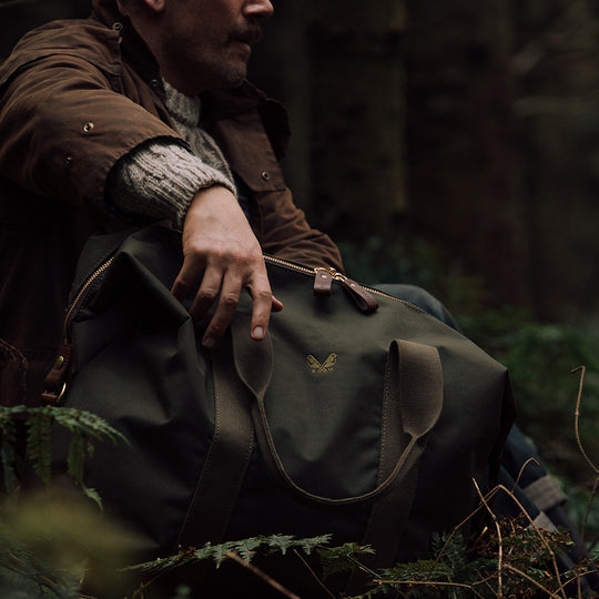 75L Olive Nylon Cargo Bag | Waterproof Duffel