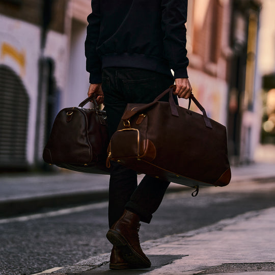 キャンベル Brown Canvas Weekender | Men's Weekend Bag