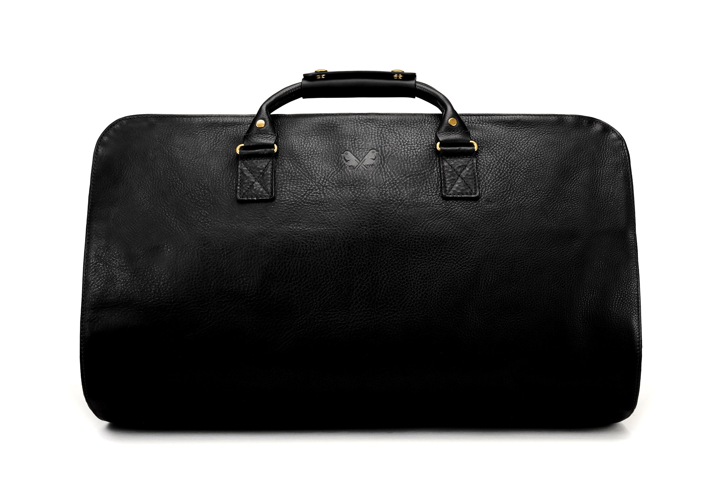 Black Leather Suit Carrier Holdall  Black Garment Duffel Bag – Bennett  Winch