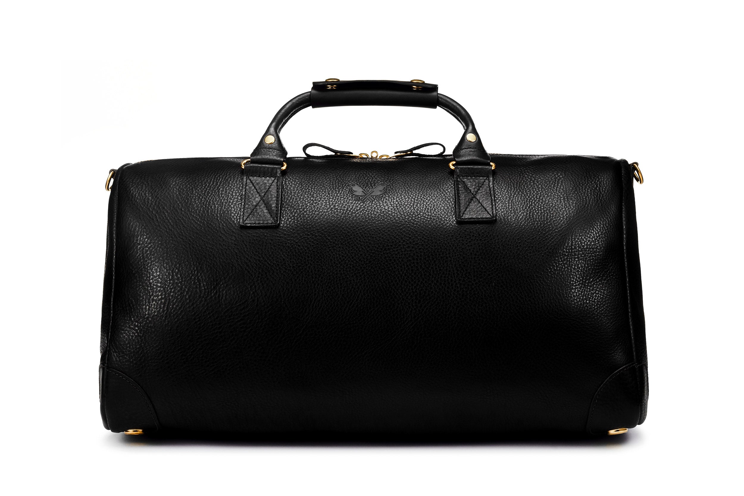 Louis Vuitton Shiny Pebbled Leather Duffle Bag Black